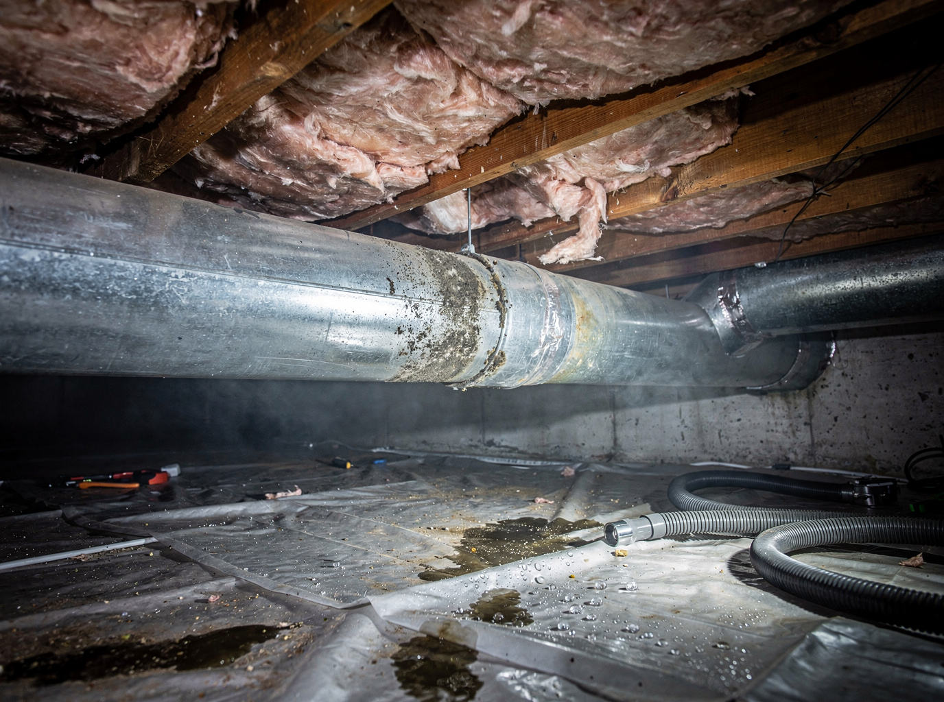 Winter Moisture and Mold Risks in Troutdale Crawlspace Ducts